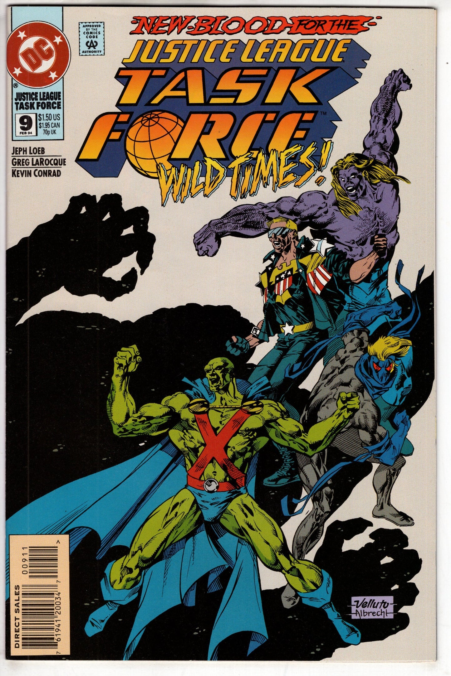 DC COMICS COMIC BOOK Justice League Task Force (1993 series) #9