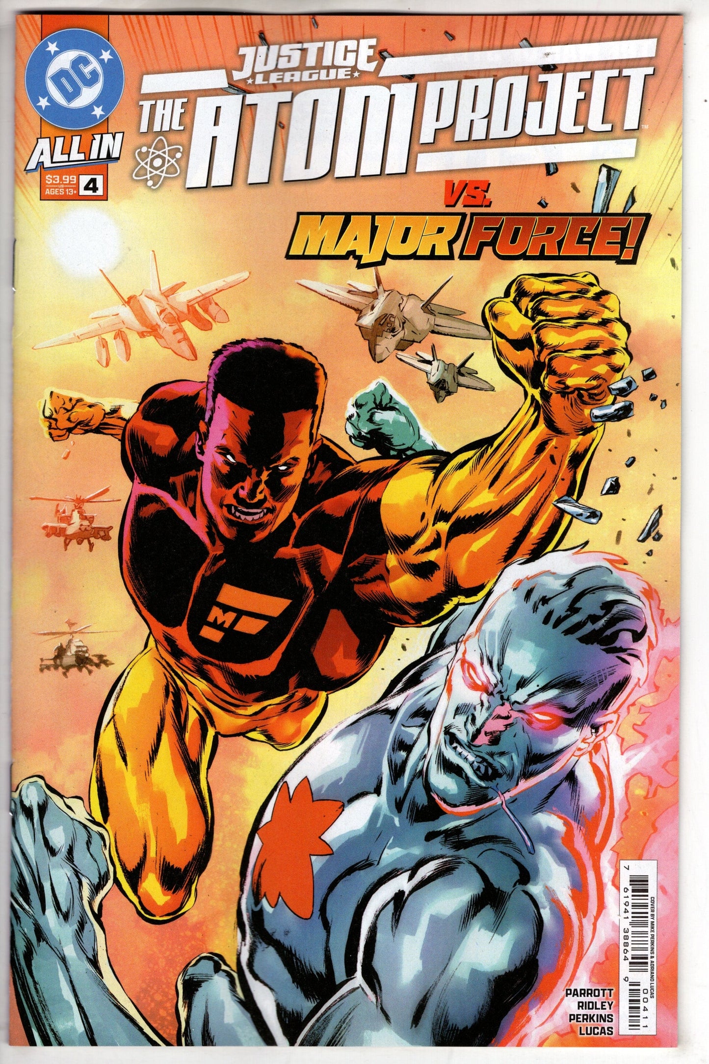 DC COMICS COMIC BOOK JUSTICE LEAGUE THE ATOM PROJECT #4 (OF 6) CVR A MIKE PERKINS