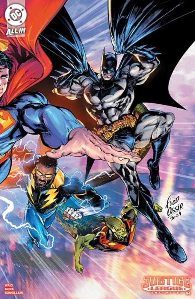 DC Comics COMIC BOOK Justice League Unlimited #4 Cover F 1 in 25 Fico Ossio Wraparound Card Stock Variant