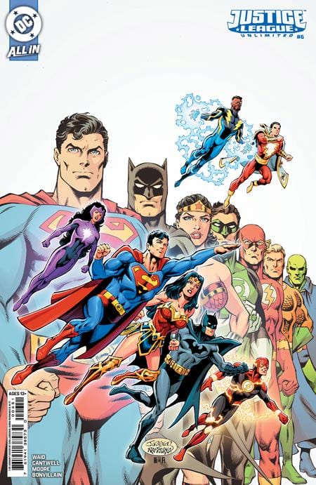 DC COMICS COMIC BOOK JUSTICE LEAGUE UNLIMITED #6 CVR E INC 1:25 DAN JURGENS CARD STOCK VAR (WE ARE YESTERDAY)