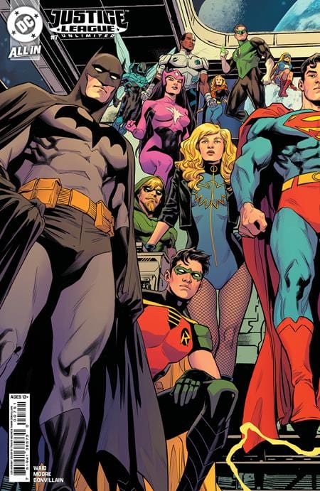 DC Comics COMIC BOOK JUSTICE LEAGUE UNLIMITED #7 CVR G INC 1:25 TRAVIS MOORE CONNECTING CARD STOCK VAR (WE ARE YESTERDAY)
