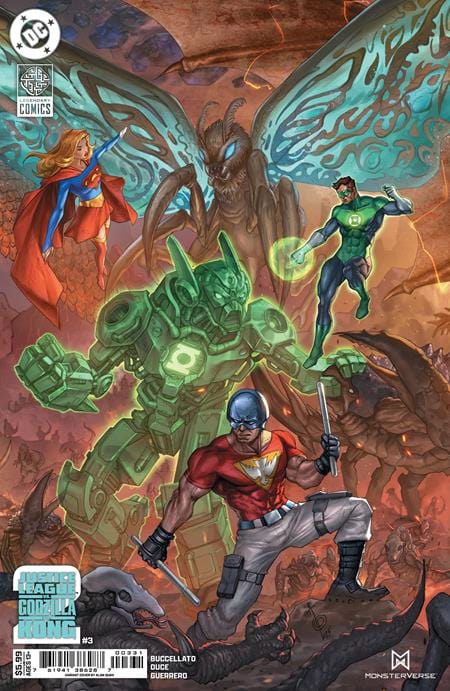 DC Comics COMIC BOOK JUSTICE LEAGUE VS GODZILLA VS KONG 2 #3 (OF 7) CVR C ALAN QUAH CARD STOCK VAR