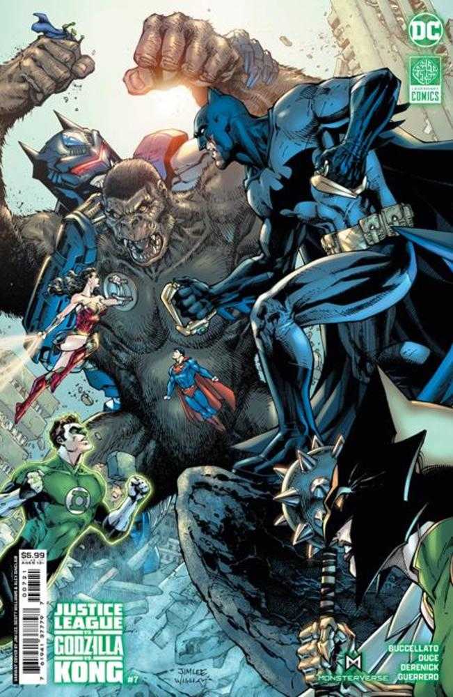 DC Comics COMIC BOOK Justice League vs Godzilla vs Kong #7 (Of 7) Cover B Jim Lee & Scott Williams Card Stock Variant