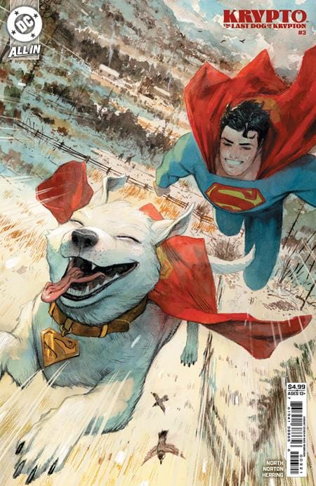 DC Comics COMIC BOOK KRYPTO THE LAST DOG OF KRYPTON #3 (OF 5) CVR B NIKO HENRICHON CARD STOCK VAR