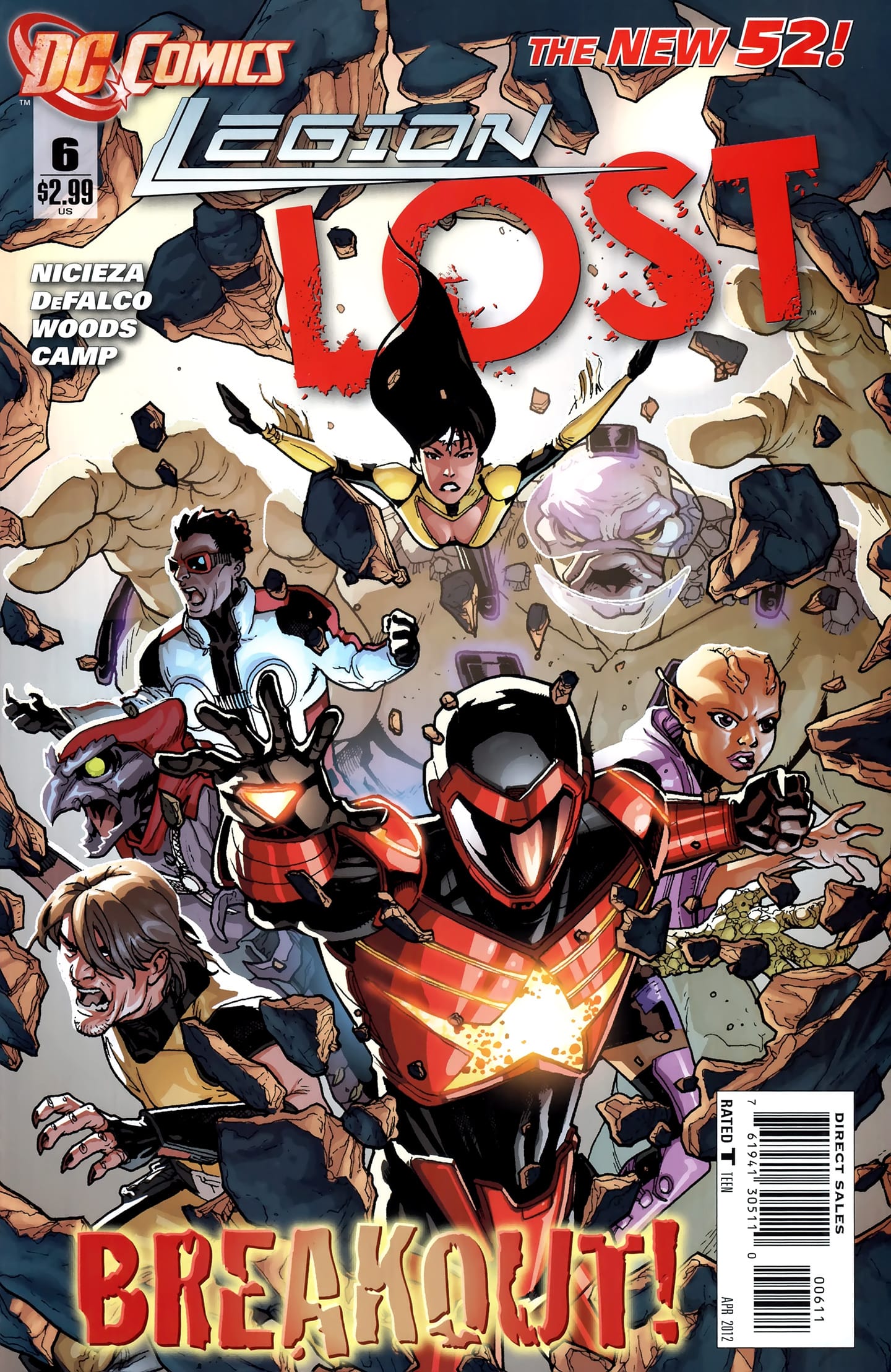 DC Comics COMIC BOOK Legion Lost #6 - CVR A (FN)