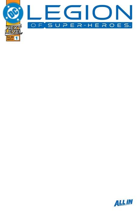 DC Comics COMIC BOOK LEGION OF SUPER-HEROES #1 CVR F BLANK CARD STOCK VAR (VF/NM)