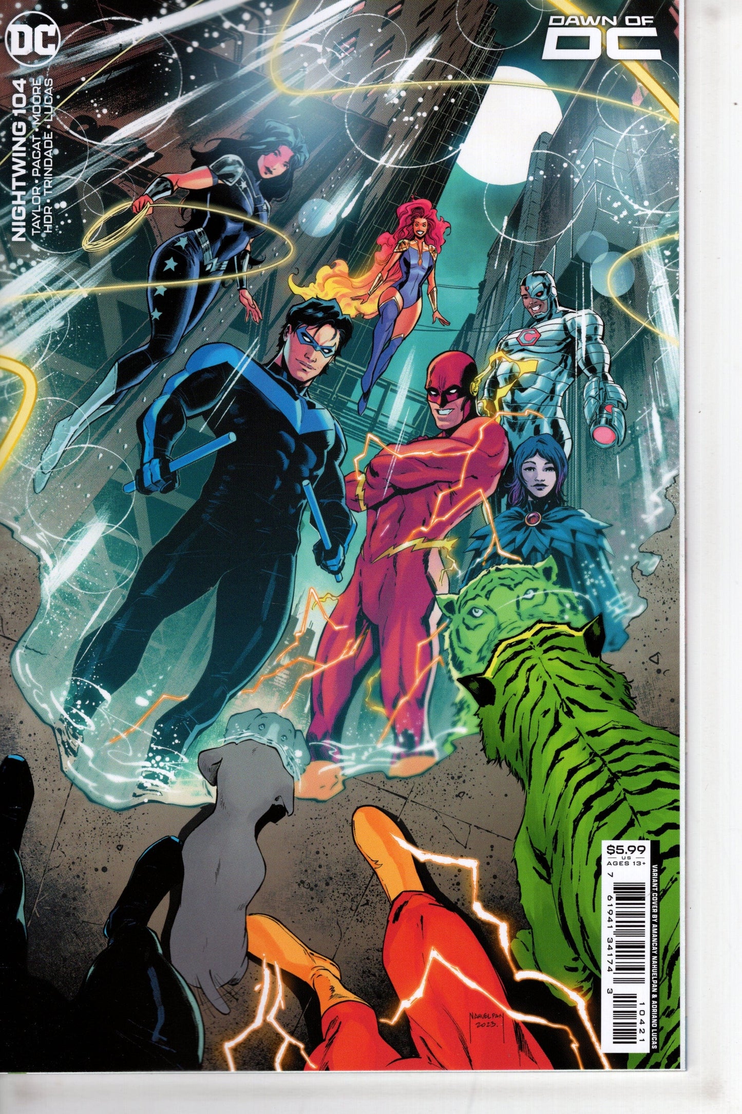 DC Comics COMIC BOOK Nightwing #104 Cover B Amancay Nahuelpan Card Stock Variant