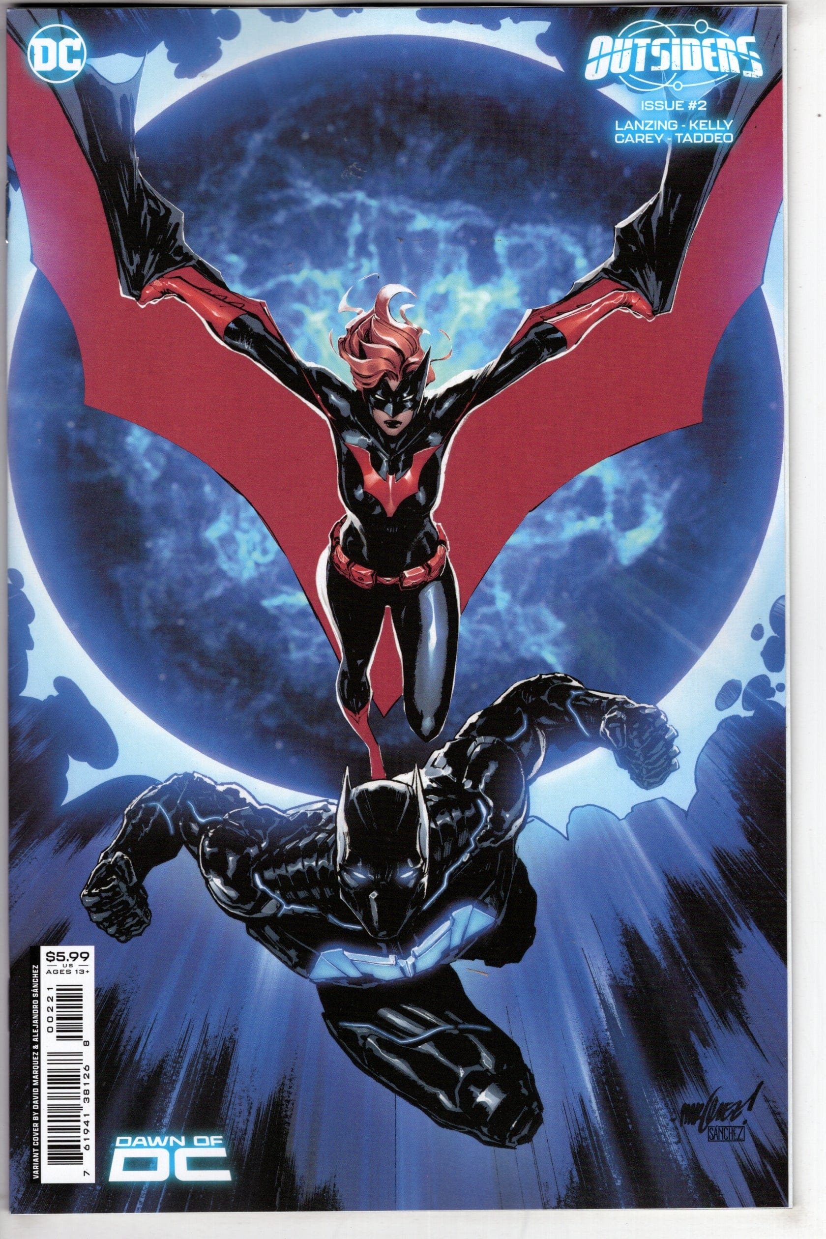 DC Comics COMIC BOOK Outsiders #2 (Of 12) Cover B David Marquez Card Stock Variant