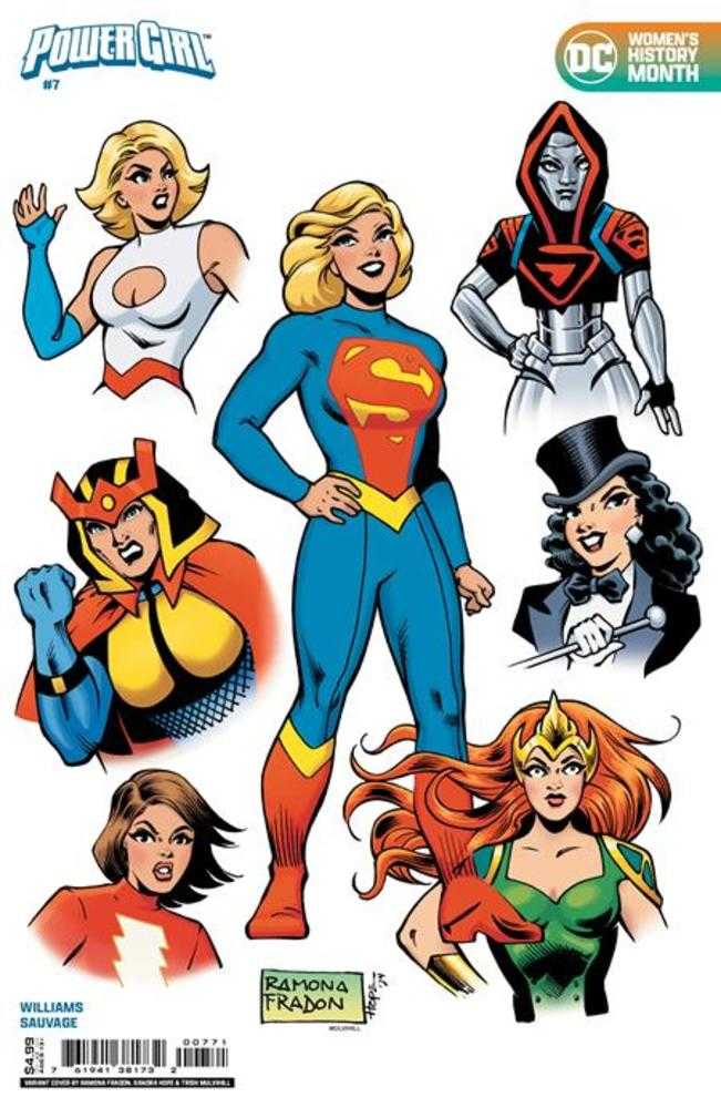 DC Comics COMIC BOOK Power Girl #7 Cover F Ramona Fradon Womens History Month Card Stock Variant