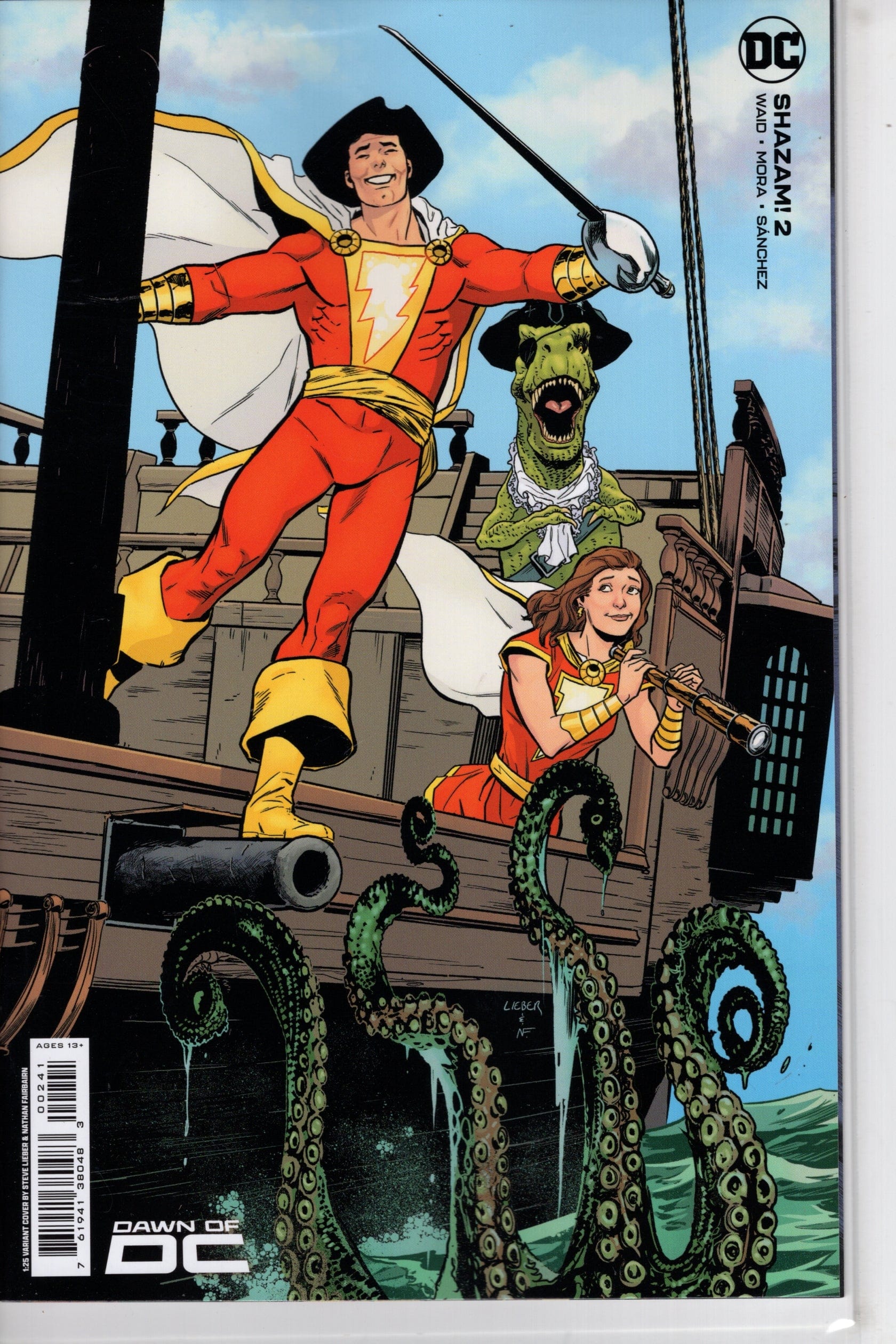DC Comics COMIC BOOK Shazam #2 Cover E 1 in 25 Steve Lieber Card Stock Variant