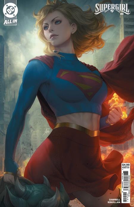 DC Comics COMIC BOOK SUPERGIRL #4 CVR B STANLEY ARTGERM LAU CARD STOCK VAR