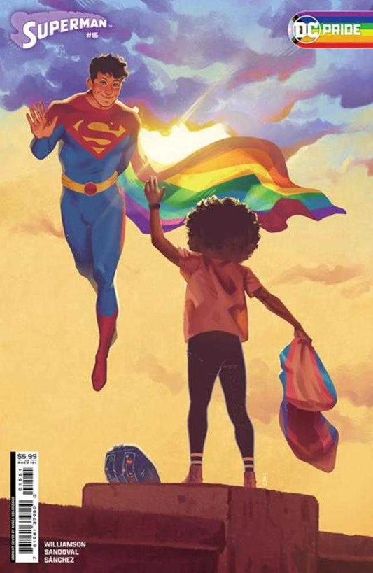 DC Comics COMIC BOOK Superman #15 Cover E Angel Solorzano DC Pride 2024 Card Stock Variant (House Of Brainiac)(Absolute Power)