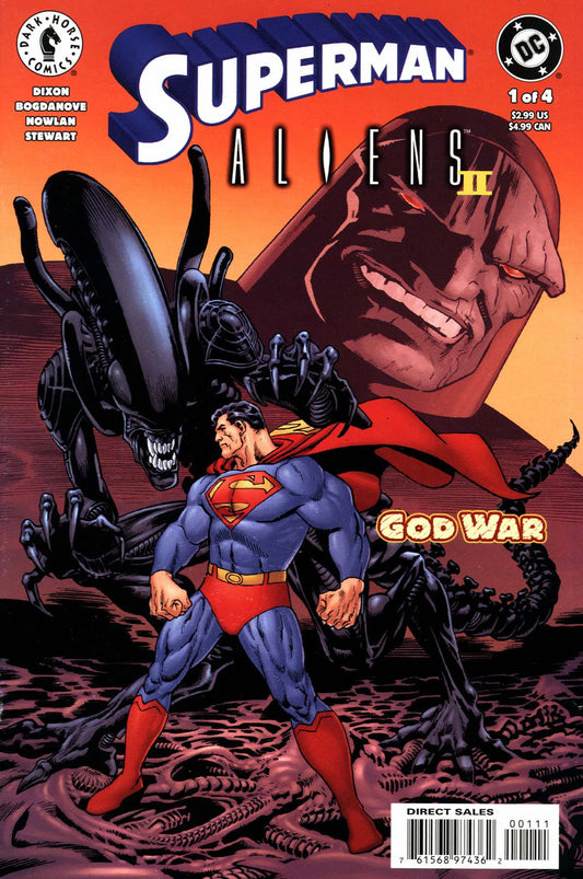 DC Comics COMIC BOOK Superman Aliens 2: God War #1 (VF/NM)