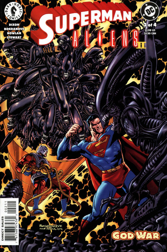 DC Comics COMIC BOOK Superman Aliens 2: God War #2 (VF/NM)