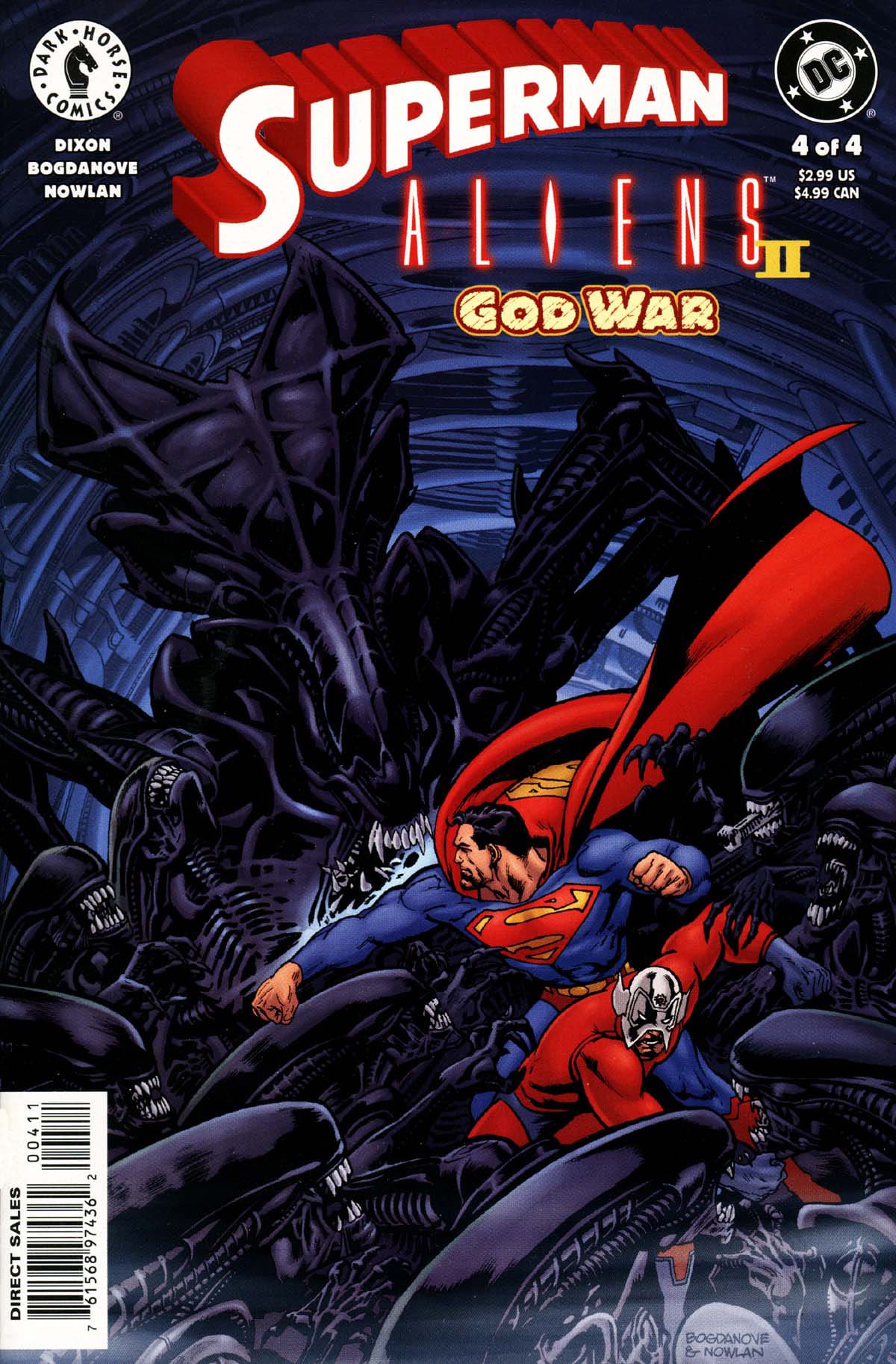 DC Comics COMIC BOOK Superman Aliens 2: God War #4 (VF/NM)
