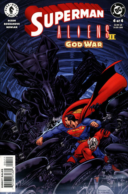 DC Comics COMIC BOOK Superman Aliens 2: God War #4 (VF/NM)