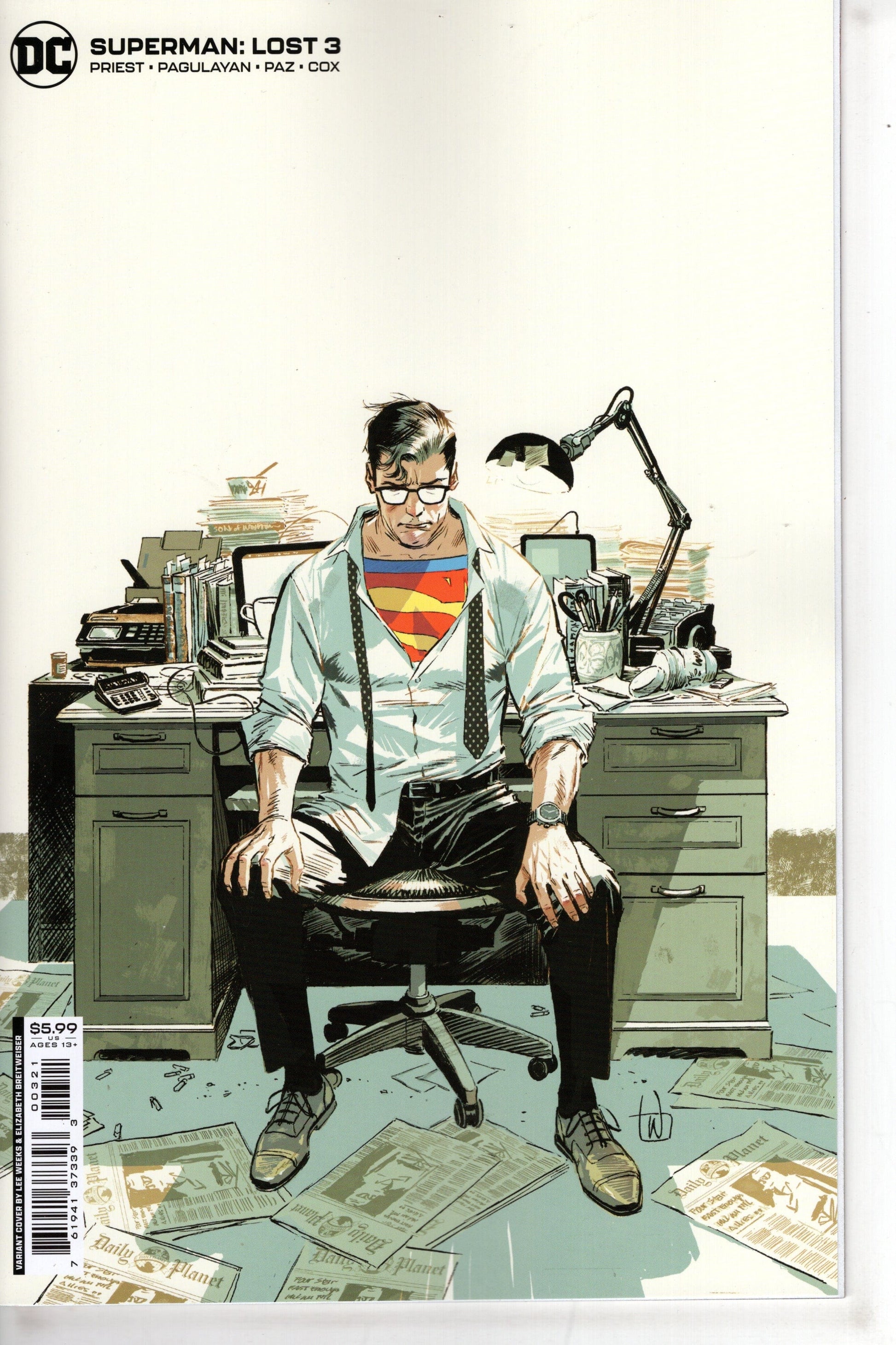 DC Comics COMIC BOOK Superman Lost #3 (Of 10) Cover B Lee Weeks Card Stock Variant
