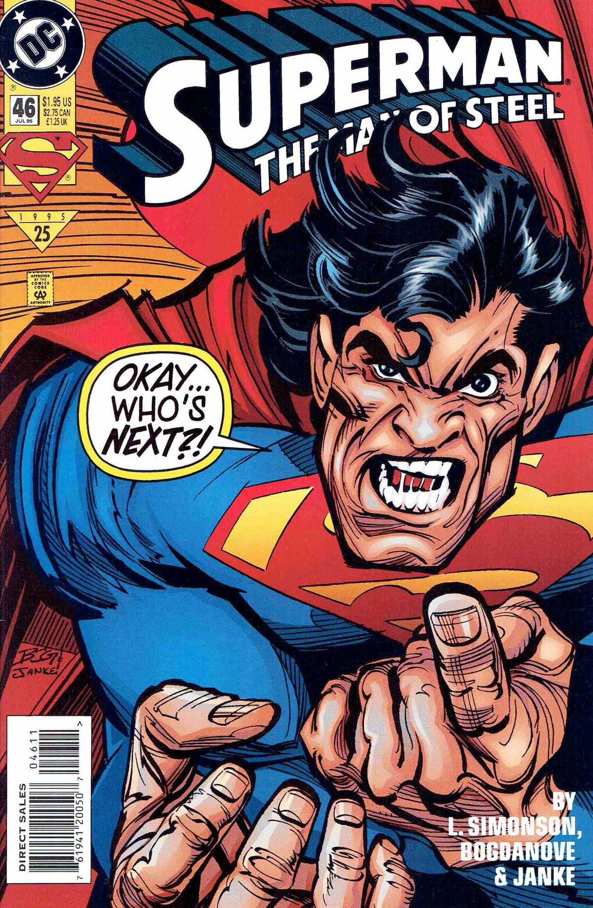DC Comics COMIC BOOK Superman: The Man of Steel #46 - CVR A (FN)