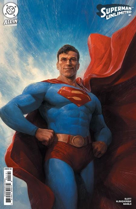 DC Comics COMIC BOOK SUPERMAN UNLIMITED #1 CVR J INC 1:25 DAVE RAPOZA CARD STOCK VAR