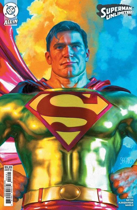 DC Comics COMIC BOOK SUPERMAN UNLIMITED #4 CVR B MARK SPEARS CARD STOCK VAR