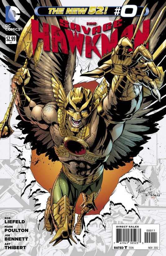 DC Comics COMIC BOOK The Savage Hawkman #0 (VF/NM)