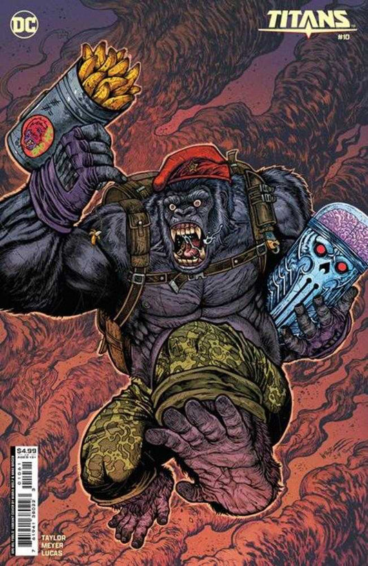 DC Comics COMIC BOOK Titans #10 Cover D Maria Wolf April Fools Monsieur Mallah Card Stock Variant