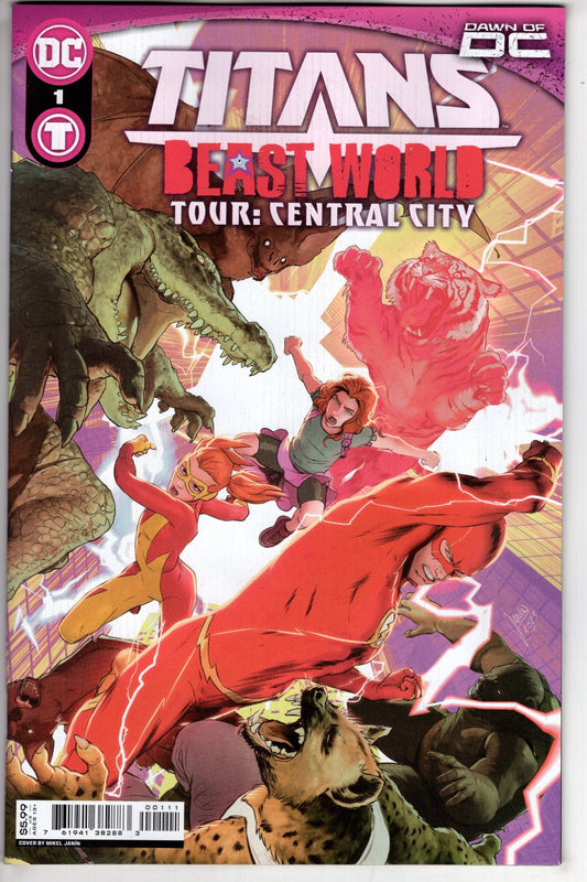 DC COMICS COMIC BOOK TITANS BEAST WORLD TOUR CENTRAL CITY #1 OS CVR A