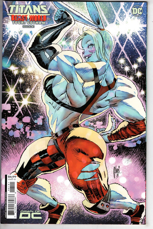 DC Comics COMIC BOOK Titans Beast World Tour Gotham #1 (One Shot) Cover B Guillem March Card Stock Variant