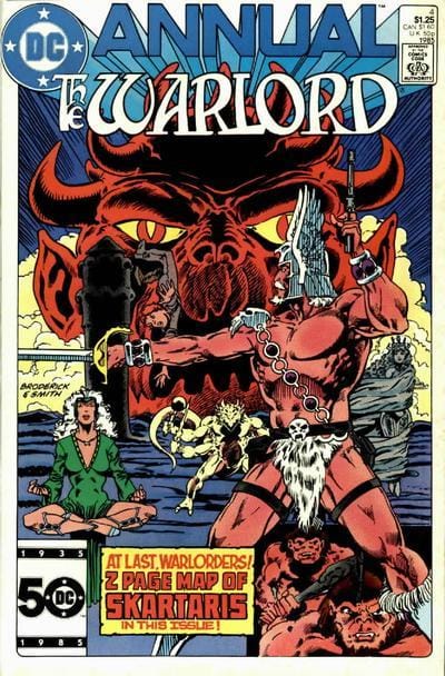 DC Comics COMIC BOOK Warlord Annual #4 (FN)