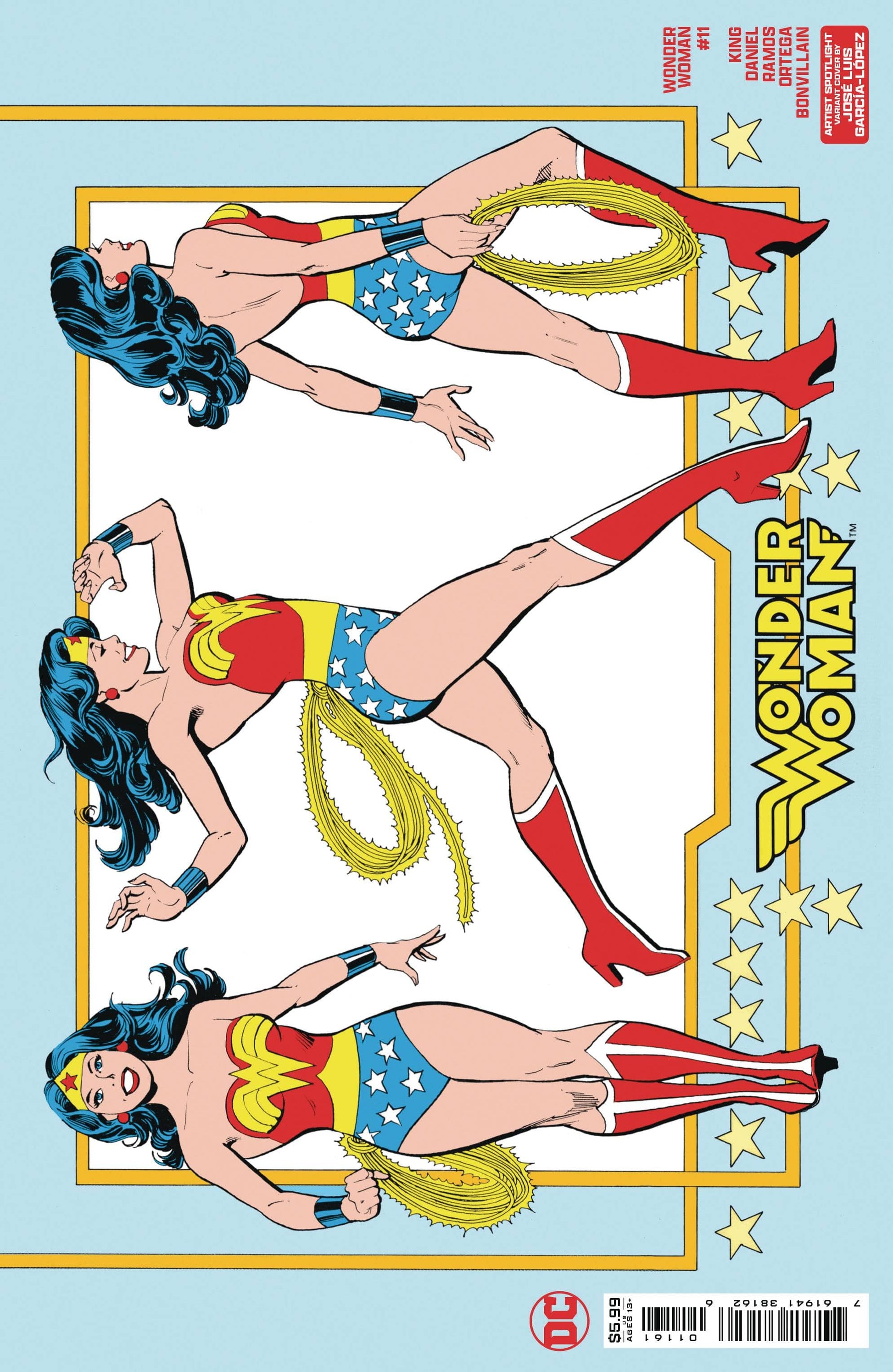 DC COMICS COMIC BOOK WONDER WOMAN #11 CVR D GARCIA-LOPEZ ARTIST SPOT WRAP CSV AP