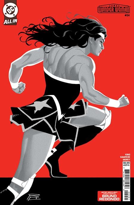 DC Comics COMIC BOOK WONDER WOMAN #24 CVR D BRUNO REDONDO ARTIST SPOTLIGHT CARD STOCK VAR