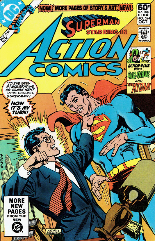 Dc Comics Comics Action Comics #524 [VG]