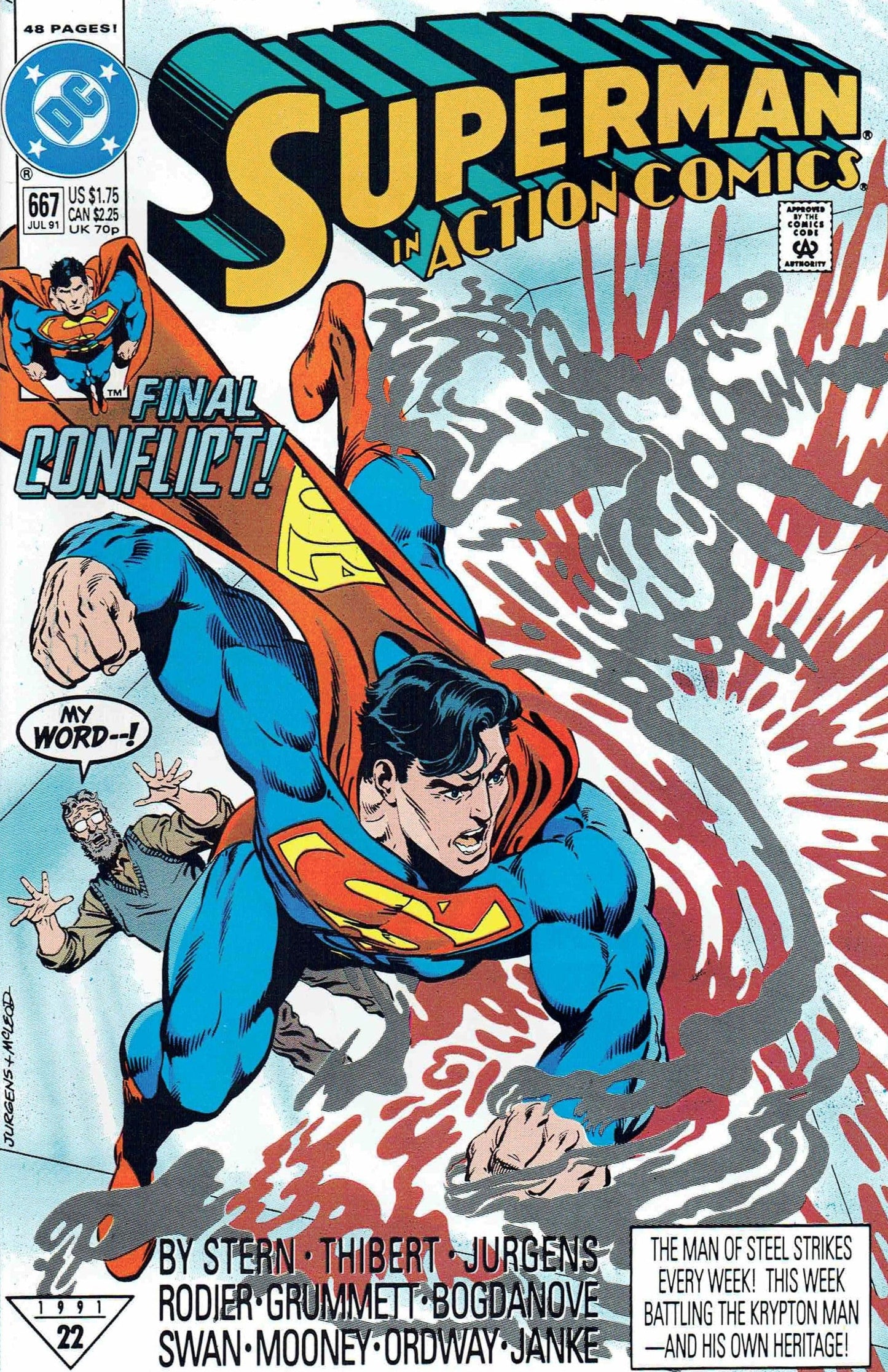 Dc Comics Comics Action Comics #667 [VG]