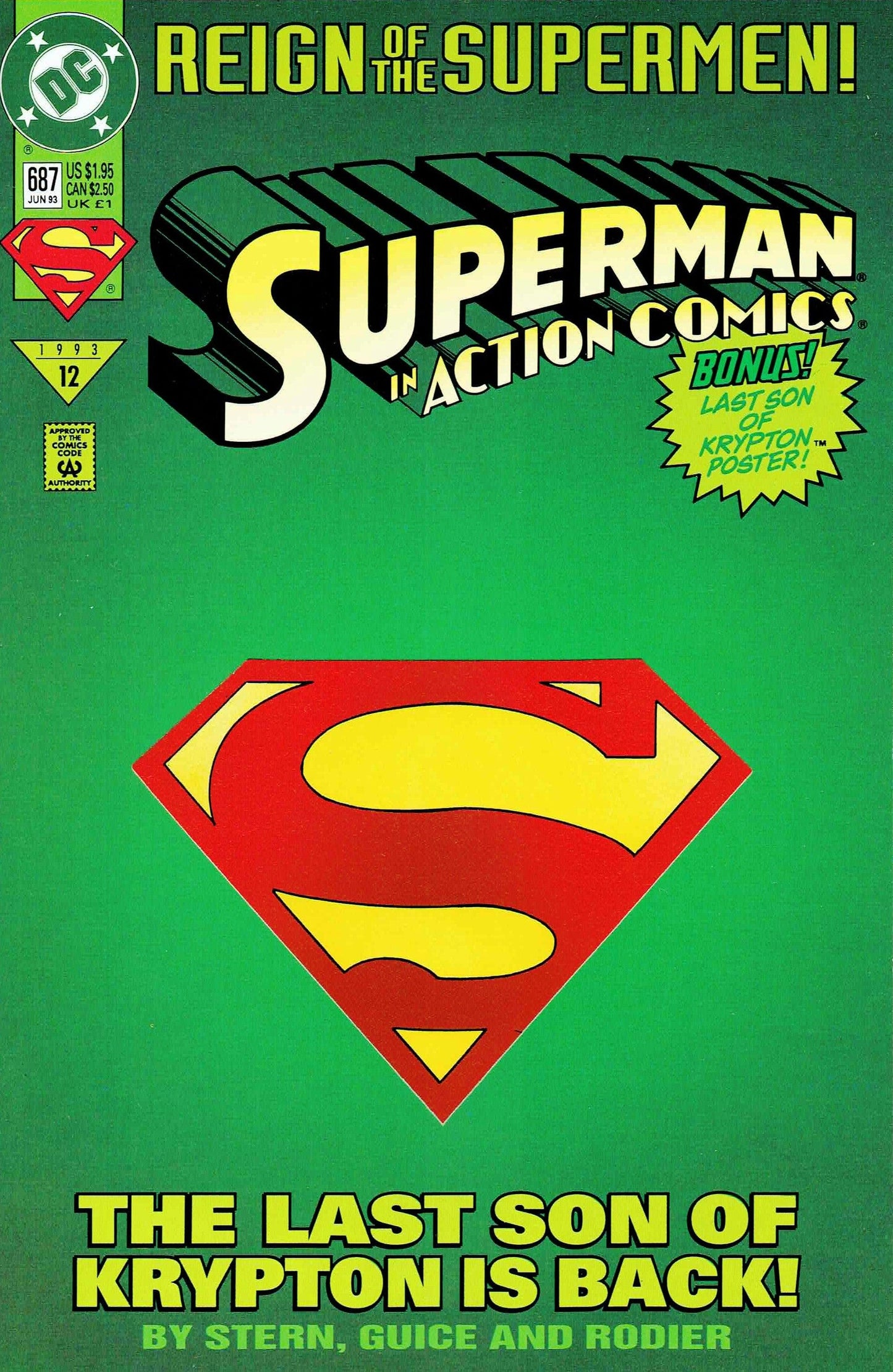Dc Comics Comics Action Comics #687 [VG]