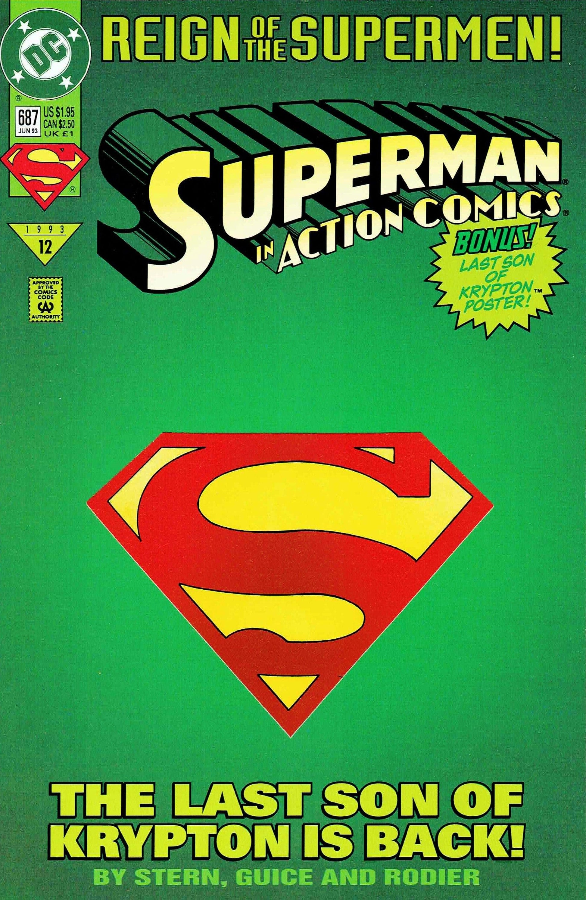 Dc Comics Comics Action Comics #687 [VG]