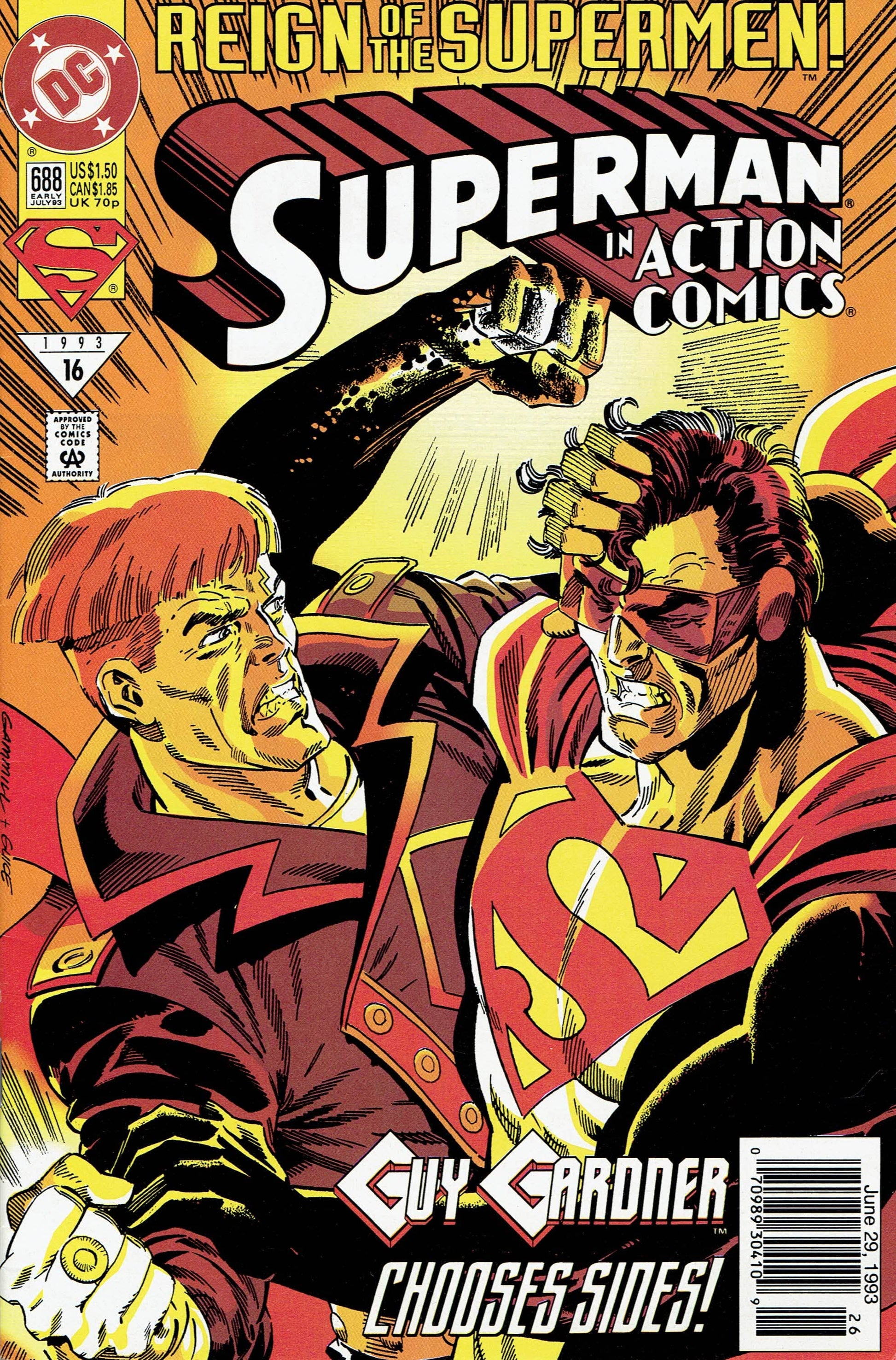 Dc Comics Comics Action Comics #688 [VG]