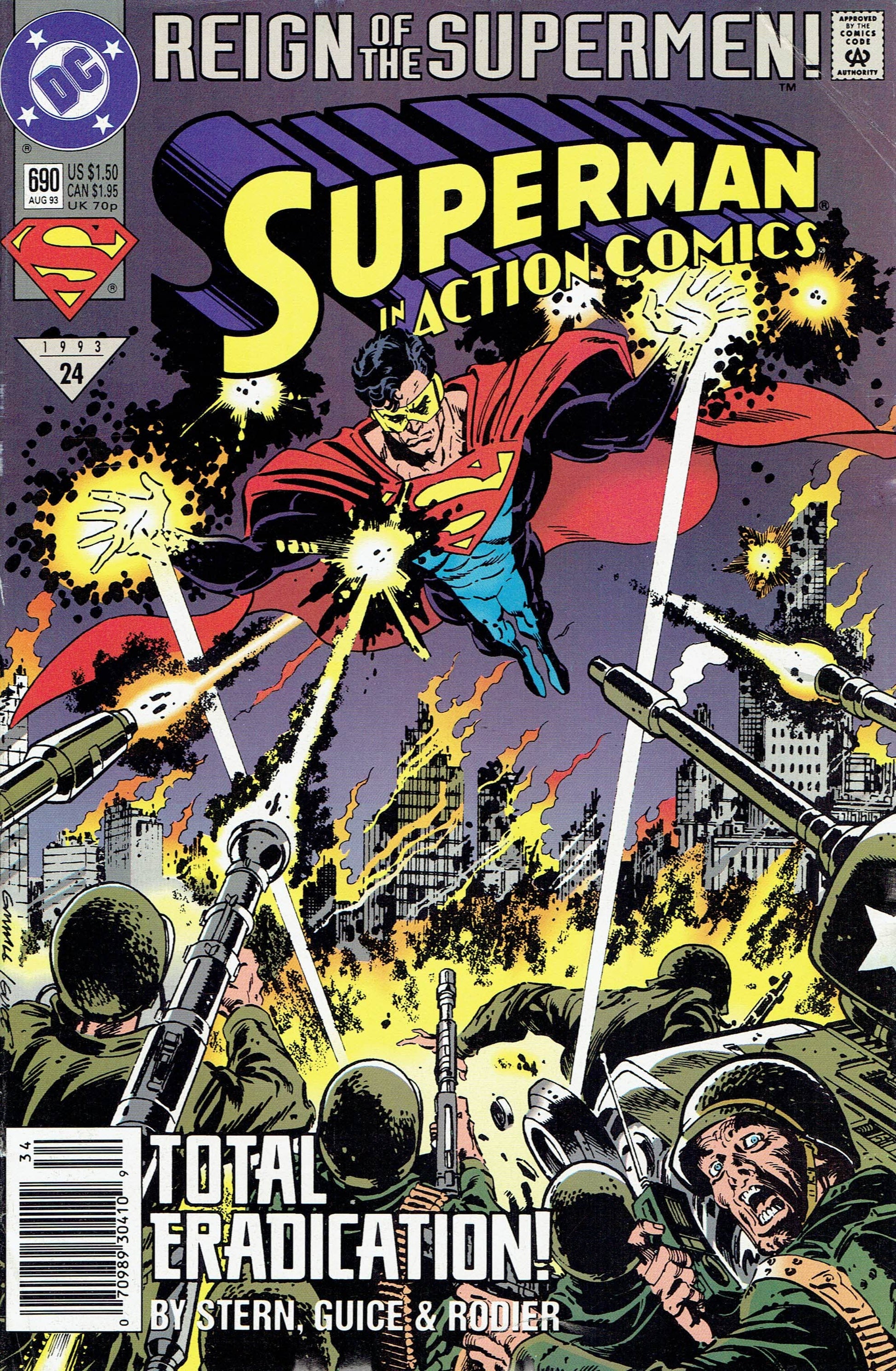 Dc Comics Comics Action Comics #690 [VG]