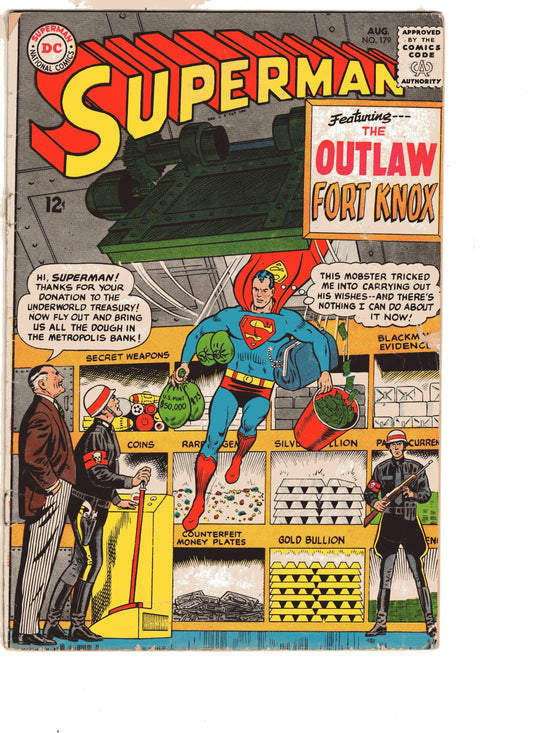 Dc Comics Comics Superman #179 [GOOD]