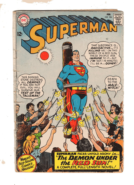 Dc Comics Comics Superman #184 [GOOD]