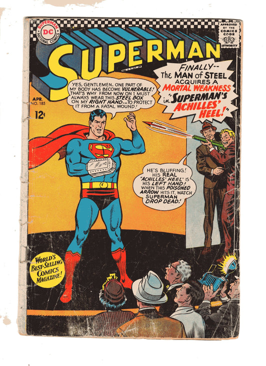 Dc Comics Comics Superman #185 [GOOD]