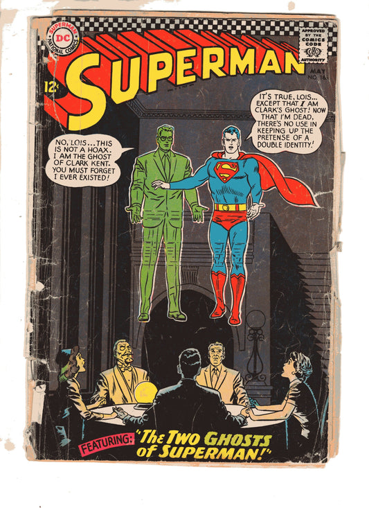Dc Comics Comics Superman #186 [POOR]