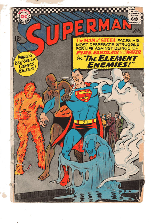 Dc Comics Comics Superman #190 [GOOD]