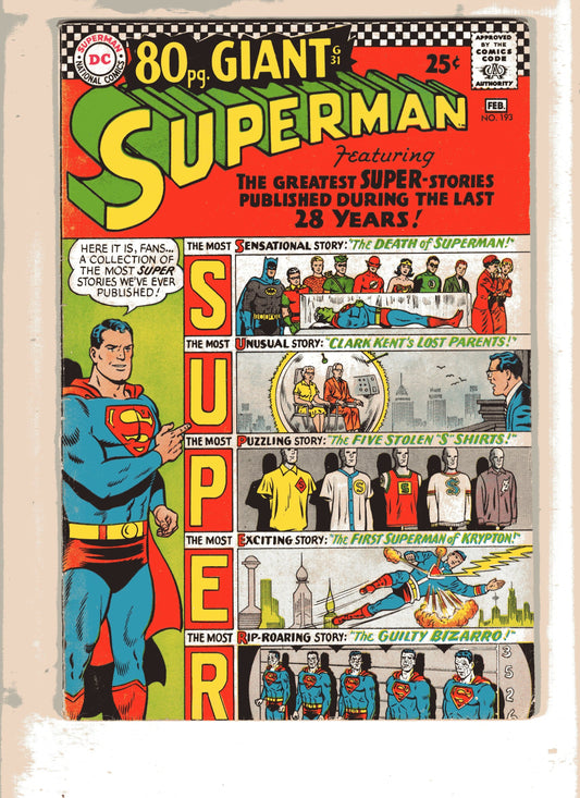 Dc Comics Comics Superman #193 [VG]
