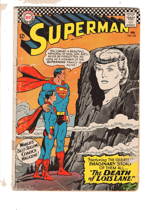 Dc Comics Comics Superman #194 [GOOD]