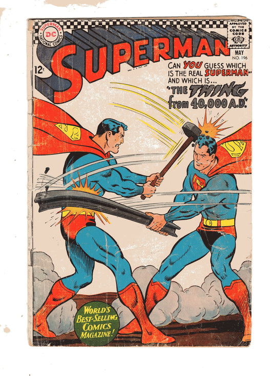 Dc Comics Comics Superman #196 [POOR]