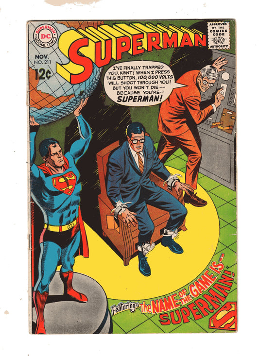 Dc Comics Comics Superman #211 [GOOD]