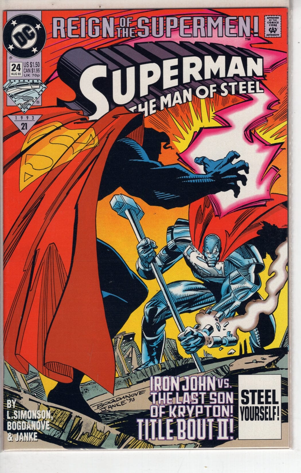 Dc Comics Comics Superman: The Man of Steel #24 [VF/NM]