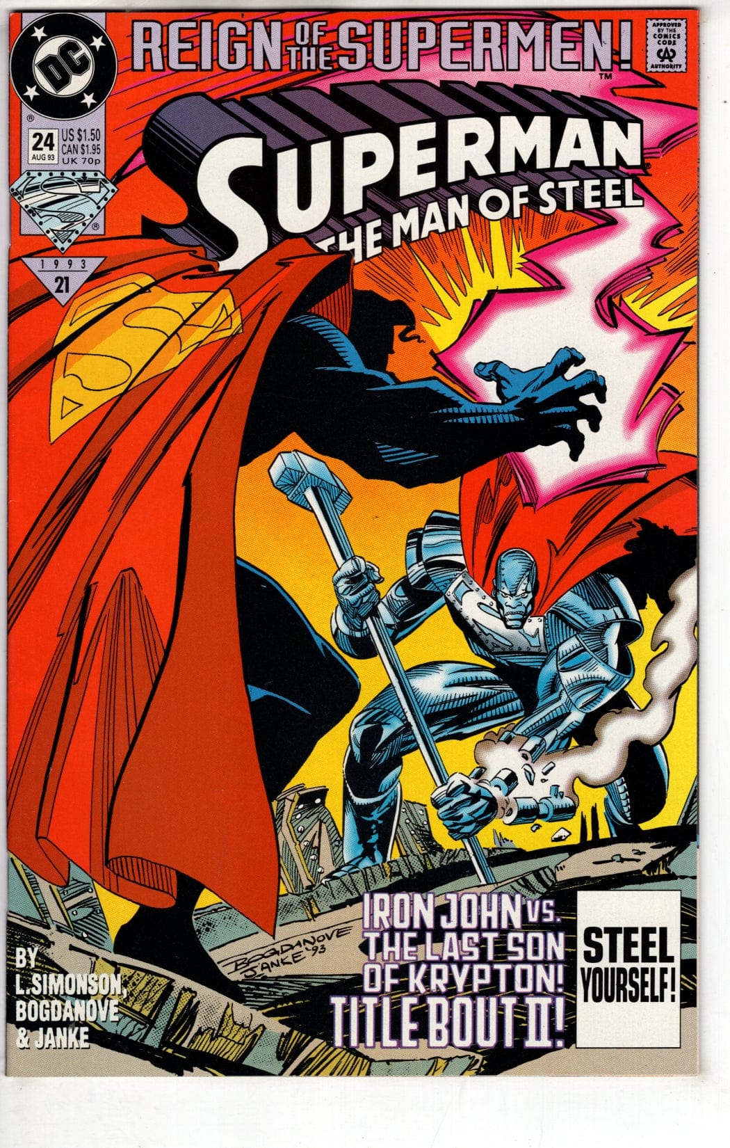 Dc Comics Comics Superman: The Man of Steel #24 [VF/NM]
