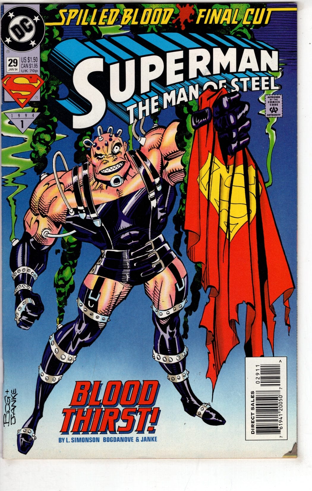 Dc Comics Comics Superman: The Man of Steel #29 [GOOD]