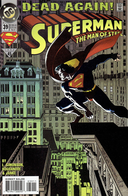 Dc Comics Comics Superman: The Man of Steel #39 [VF/NM]
